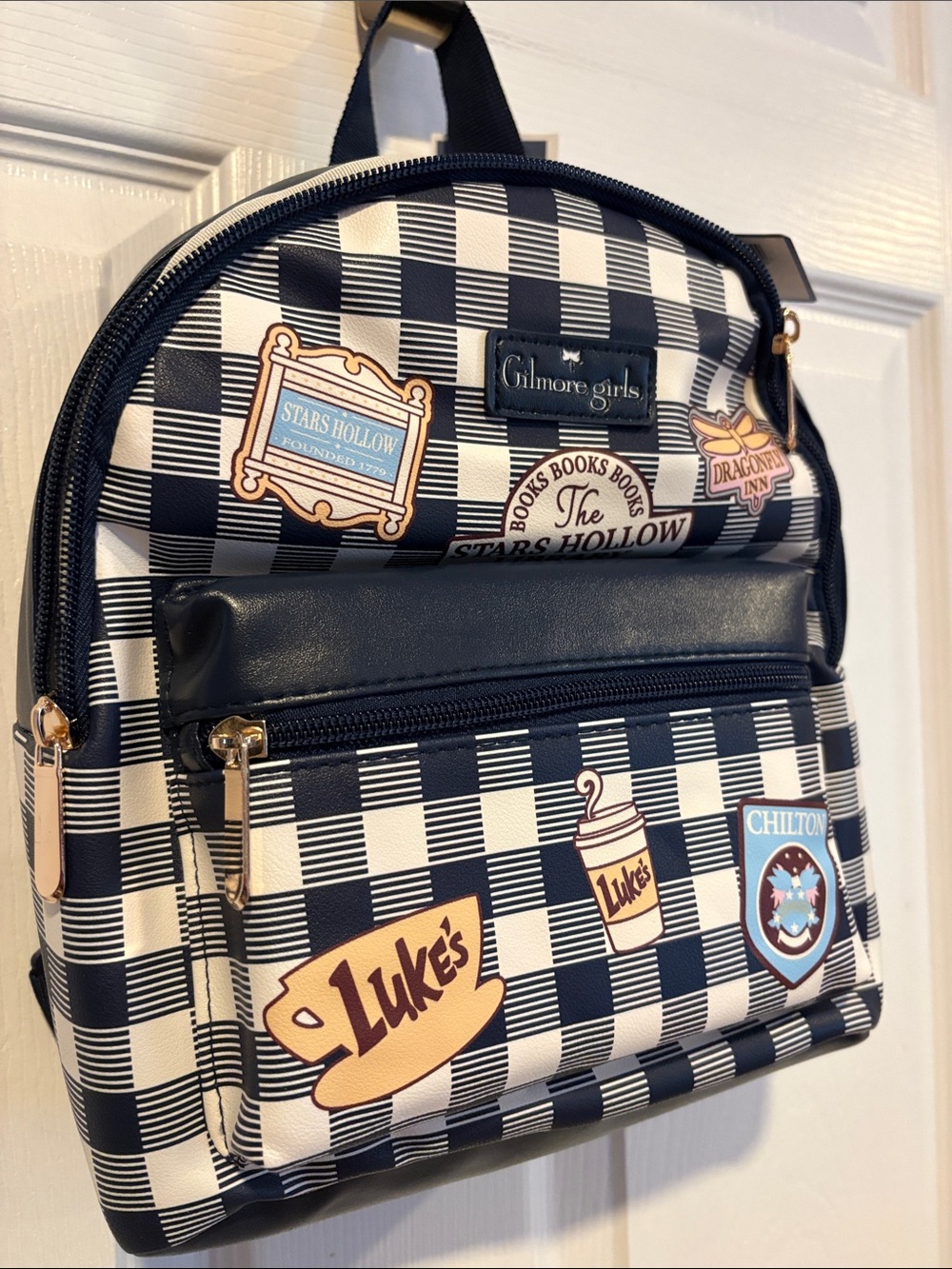 BNWT Viral Gilmore Girls Mini Navy & White Backpack